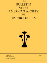 Cover of Bulletin of the American Society of Papyrologists