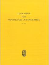 Cover of Zeitschrift für Papyrologie und Epigraphik