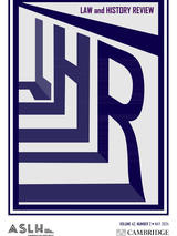 Cover of Law and History Review 42.2