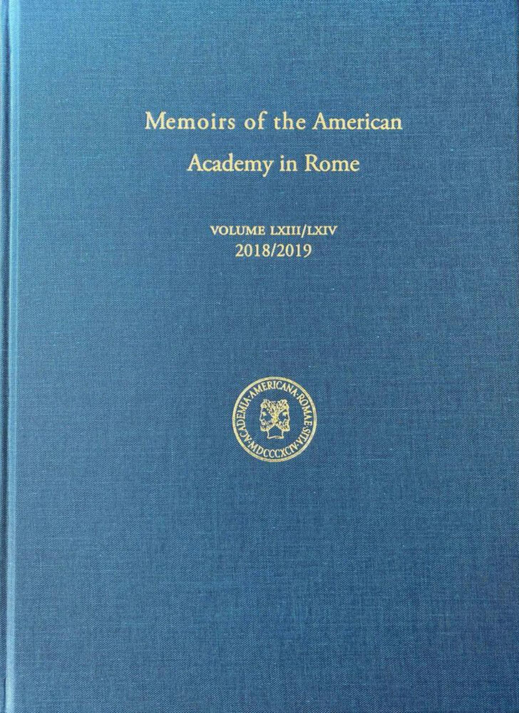 Cover of Memoirs of the American Academy in Rome 63/64