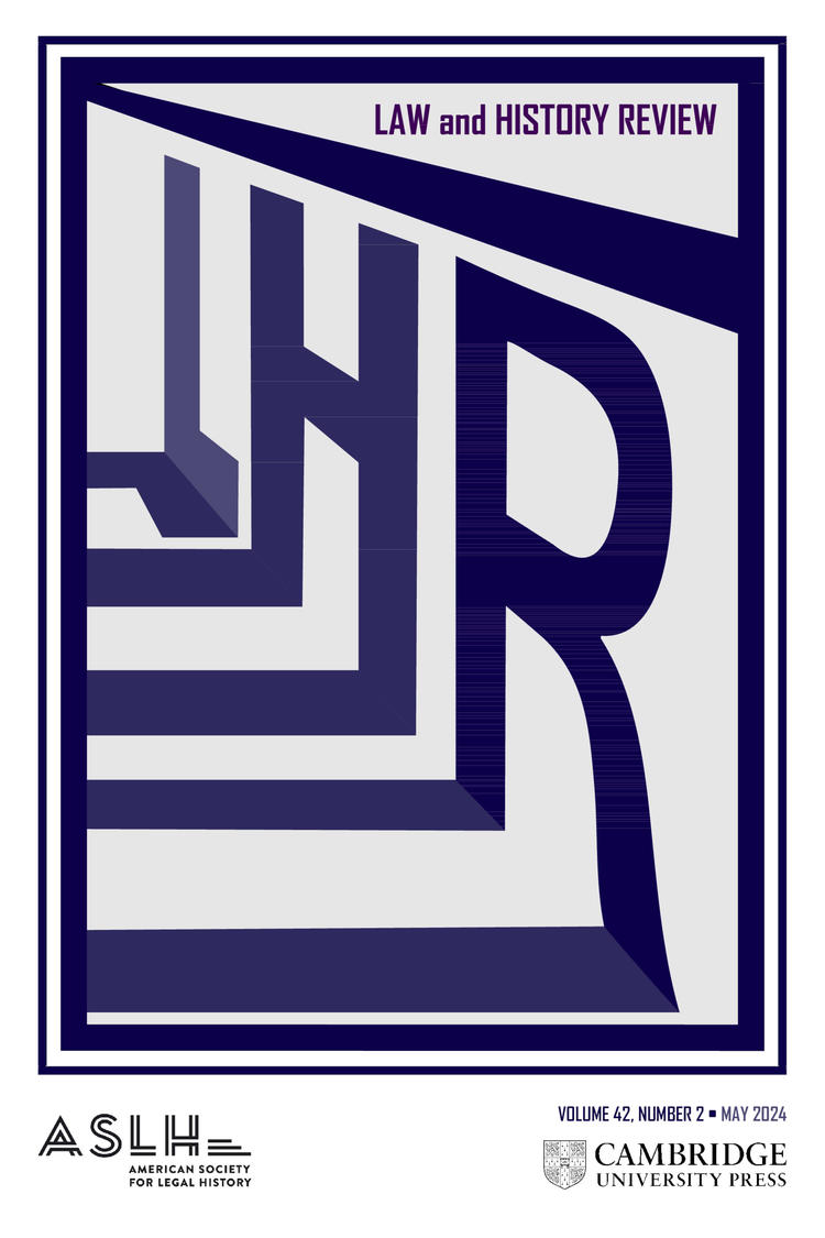 Cover of Law and History Review 42.2
