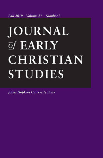 Cover of Journal of Early Christian Studies 27.3